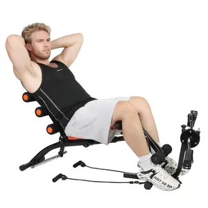 Ab Workout Bench for Home Gym,Ab Adjustable Workout Crunch Machine,Multi-FunctionalAb Exercise Equipment for Total Body Workout,Sit Up Exercise Chair for Full Body Workout Black