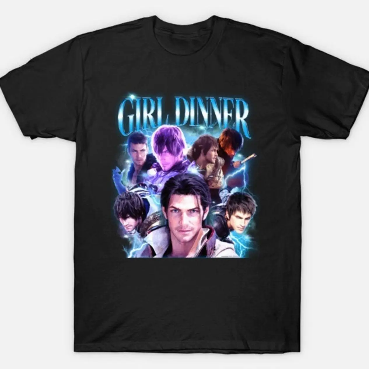 Meteor Girl Dinner FFXIV T-Shirt, Final Fantasy XIV Inspired Graphic Tee, Funny Gaming Shirt, MMORPG Fan Gift, Unisex Gamer T-Shirt IOO 2LW