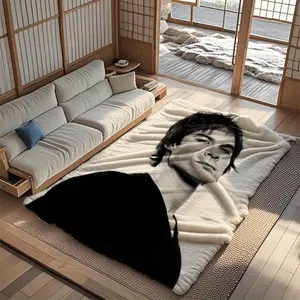 Ian Somerhalder Printed Flannel Blanket - Comfortable Soft  with Charming Patterns blanket, Suitable for beds and sofas can also be given as a gift - A Year-Round Cozy Gift