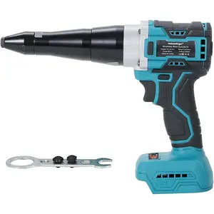 Brushless Cordless Rivet  Compatible with Makita 18V  (Not Included), 12000N Pulling Force, for 1/8" 5/32" 3/16" Rivets, LED Light, Auto Reverse