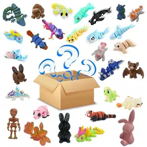 Mini Flexible Animal Stress Relief Toy, Unique Design, Perfect Party Gift & Creative Game, Randomly Sent, 3D Printed
