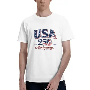 USA 250th Anniversary Men's and Women's T-Shirt, Patriotic Statue of Liberty Print Shirt, Unisex Independence Day 4th of July Outfit, 1776–2026 Semiquincentennial Patriotic T-Shirt