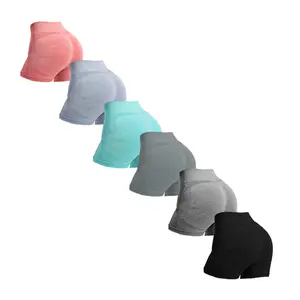 Seamless Fit Ultra High-Waisted 3 Piece Breathable Sport Yoga Shorts Set Workout Gym Sport Running Sexy Women