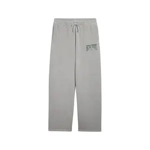 PUMA Womens Nyc Wardrobe Essentials Wide Leg Sweatpants Casual - Grey