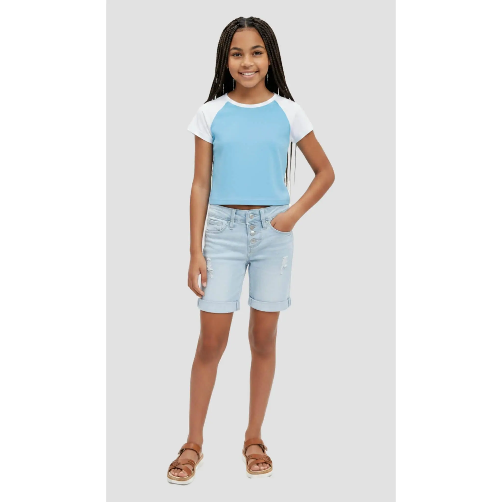 Cool Wave Rolled Cuff Shorts
