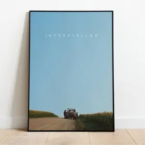 Interstellar Minimalist Poster - Cornfield Chase, Movie Print, Movie Wall Art