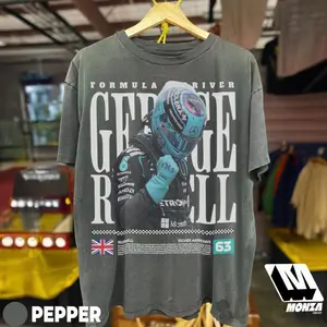 T Shirt, F1 Gift For Russell Fan, Vintage Grand Prix Motorsport Fan Tee