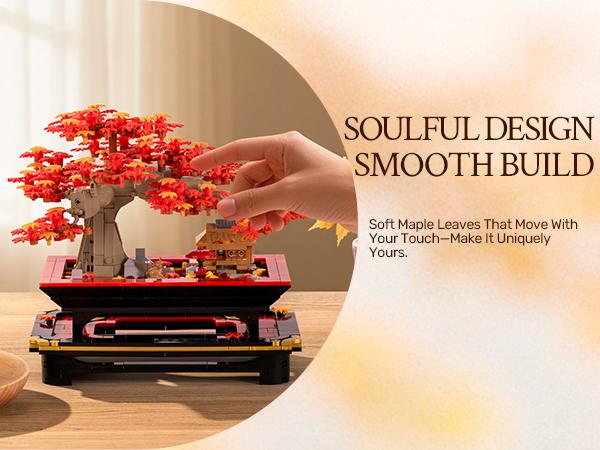 【Summervibes】WISE BLOCK Sakura Tree Building Block Set for Adult 900Pcs Artificial Blocks Unique Structures Fun Wooden Model Kit Wooden Diy Kit