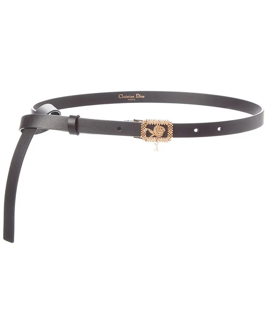 Dior Lumiere De Rose Leather Belt