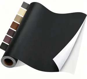 Self Adhesive Leather Repair Patch Kit, 50*137cm Large Leather Repair Tape, Black Vinyl Patch for Furniture, Couch, Sofa, Chair, Car Seat