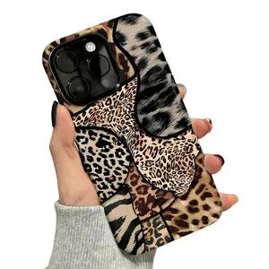 Leopard & Zebra Patchwork Print Phone Case for iPhone 17/16/15/14/13/12/11 /X/XS PLUS PRO MAX Grade Drop Protection slim Cover