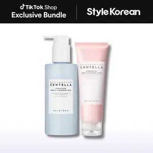[SKIN1004] Best Cleansing Duo Milk and Foam - Madagascar Centella Poremizing Deep Cleansing Foam 125ml, Madagascar Centella Hyalu-Cica Gentle Cleansing Milk 200ml