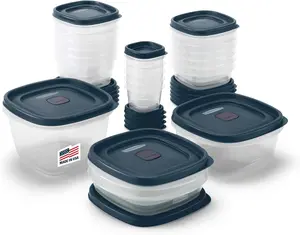 Rubbermaid Easyfindlids Food Storage Containers in Special-Edition Insignia Blue, 42 Piece Newell Brands