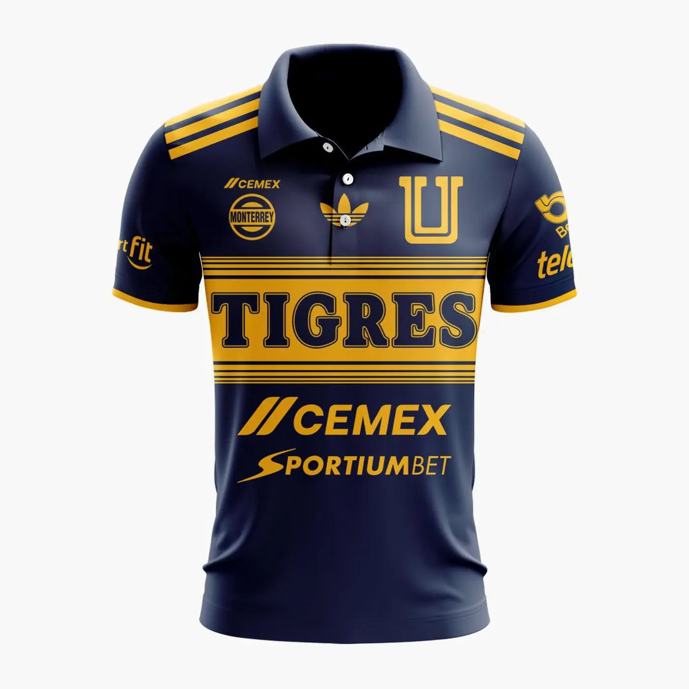 LIGA MX Tigres UANL Personalized 2026-27 Home Polo Design