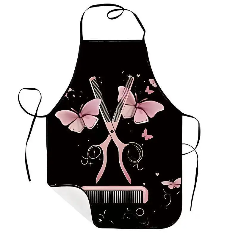 Hairdressing Apron ,1 Count Polyester Sleeveless Barber Apron,Breathable Cooking Unisex  Apron,Gift for Hair Dresser & Haircutter,Nails Design Tool,Mother's Day Gift, Kitchen Essential