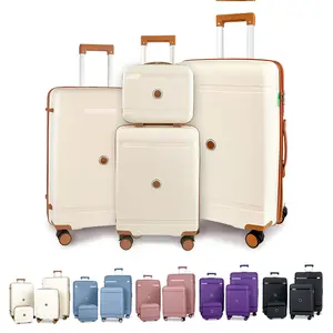New 4 Piece Luggage Set, TSA Lock  Durable Traveling Bag Travel Suitcase Set with Double Spinner Wheels, Luggage Sets (13/20/26/28in) Gift for Back to School