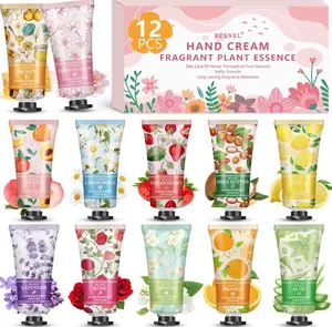 12 Pack Hand Cream Gift Set For Women, Mini Hand Lotion Travel Size in Bulk for Dry Cracked Hands, Mothers Day Gifts,Teacher Appreciation Gifts,Thanksgiving Gift, Bridesmaid Gift,Party Favors