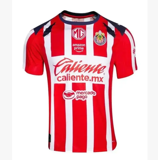 Chivas Guadalajara 2025-2026 Home Soccer Jersey, Liga MX Football Shirt, Unisex Soccer Fan Apparel, Soccer Jersey Shirt, Men's Soccer Jersey, Sportswear