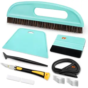 Wallpaper Smoothing Tool,Wallpaper Tools Included Felt ,Craft ,Wallpaper Brush,Wallpaper Scraper Tool for Peel and Stick Wallpaper,Window Tint Film,Wallpaper Adhesive