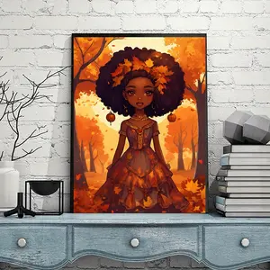 Autumn Forest Theme Diamond Painting Kit, DIY Craft Set for Beginners & Adults, Home Wall Art Decoration, Perfect Holiday Gift Choice, Handcraft