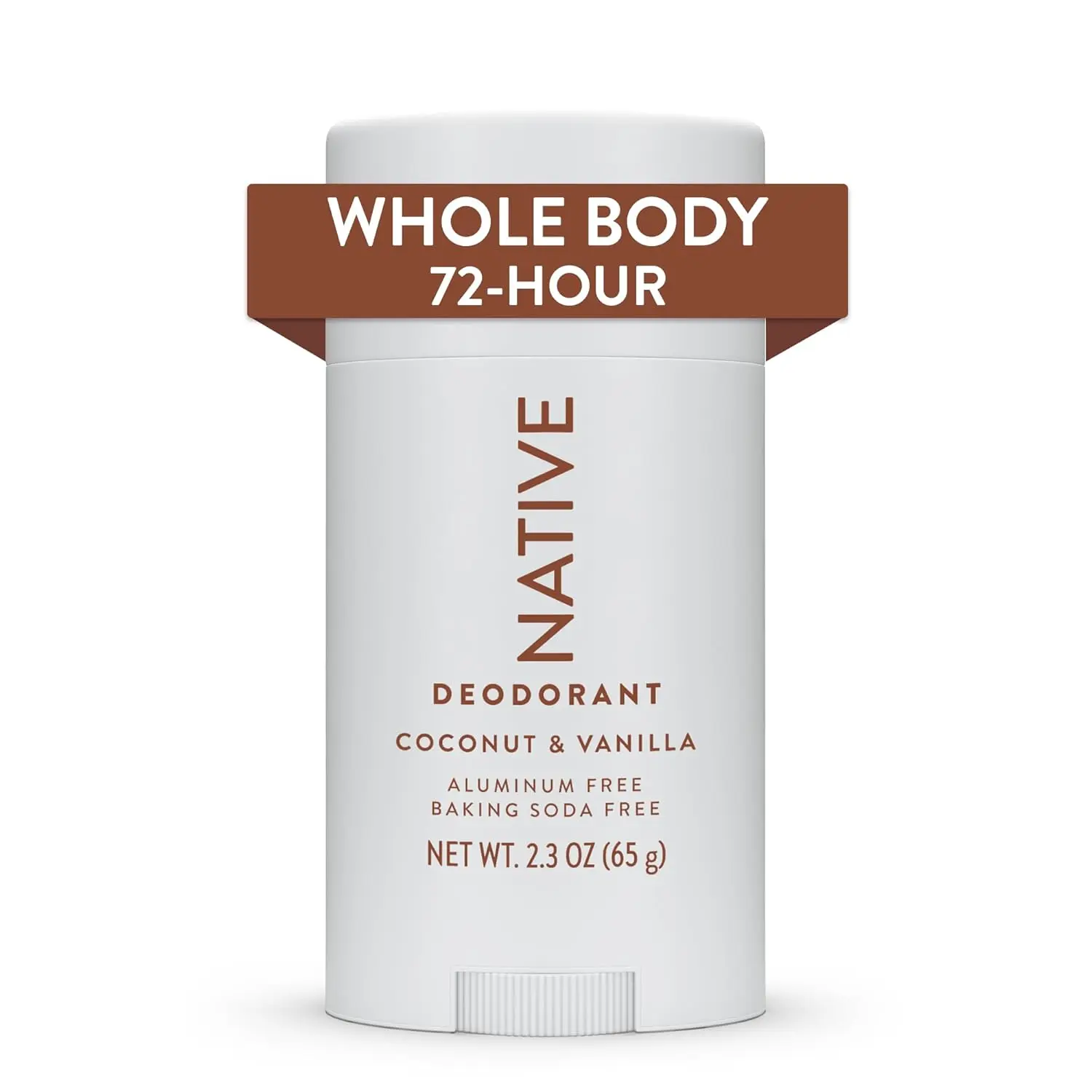 Native Whole Body Deodorant Stick Contains Naturally Derived Ingredients, Deodorant for Men and Women | 72 Hour Odor Protection, Aluminum Free with Coconut Oil and Shea Butter | Coconut & Vanilla