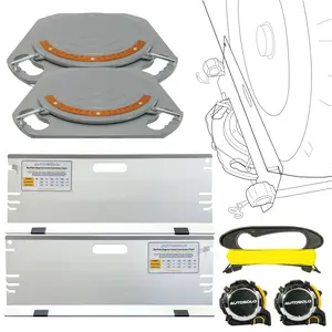 Toe and Steer Ahead Alignment Bundle with 3-in-1 Plates & Low Profile Turn Plates for Toe, Steer Ahead, and Thrust Angle Measurements