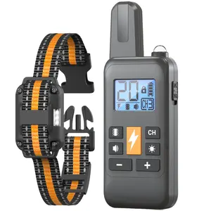 Dog Shock Collar, Electric Dog Training Collar, e-Collar, Anti-Barking Device with Remote, 3 Modes Beep Vibration Shock , Security Lock , IPx7 Waterproof, Up to 2600 Feet Range