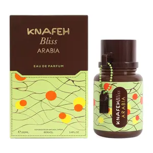 Knafeh Bliss Arabia Eau De Parfum Vaporisateur Natural Spray 100ml - Classic Fragrance for Everyday Use or Travel