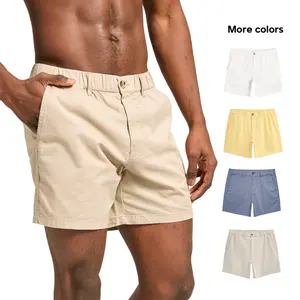 Men's 5.5 in Cotton Casual Mesh Shorts - Zipper, Pockets, Comfortable Fit, Spandex, Plain Beige,  #SummerVibes ,Mensfashion | Ideal for Tropical Wetsuit Belt Use (Sports & Outdoor Swim Trunks) summerwins