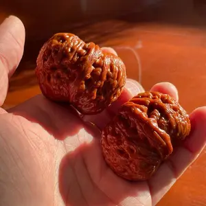 Roong /Golden Ingot Walnuts 2026 01SS -Wenwan walnut-Unhandled walnut Premium Grade -Oxford Red Patina - Hand-Cleaned & Vacuum-Sealed - Beijing, China Origin/Anxiety toys/stressrelieftoys/Wealth/Prosperity