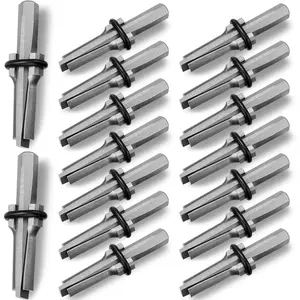16 Pcs Rock Splitting Wedges, 5/8'' Wedge and Feather Shims, Heavy Duty Stone Splitting Tools, Rock Hounding Equipment for Marble, Granite, Concrete and Rocks