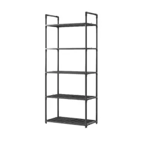 Multi-Tier Floor Storage Rack, No Installation, Space-Saving, Heavy-Duty Carbon Steel, Kitchen Bedroom Living Room, Snack Small Appliance Organizer