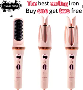 MAYEYA 3‑in‑1  Styler Curling Iron, Dual-Voltage, Portable, Low-Maintenance 3-in-1 Styling Tooland Straightener  Lightweight Thermal Brush Multi-Functional Hot Air  Brush diffuser attachment titanium flat hair silk press universal bracket series