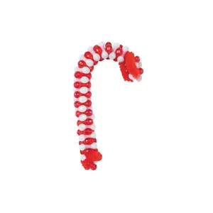Beaded Candy Cane Christmas Ornament Craft Kit - Makes 12