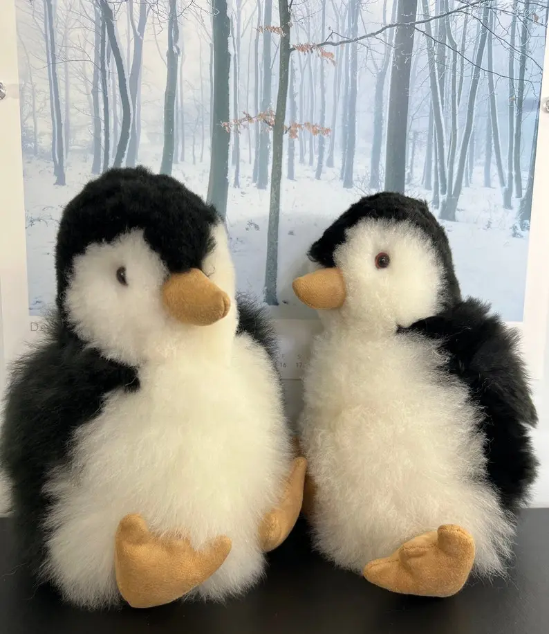 Happy Alpaca Fur Penguin . Made with 100% alpaca fur.