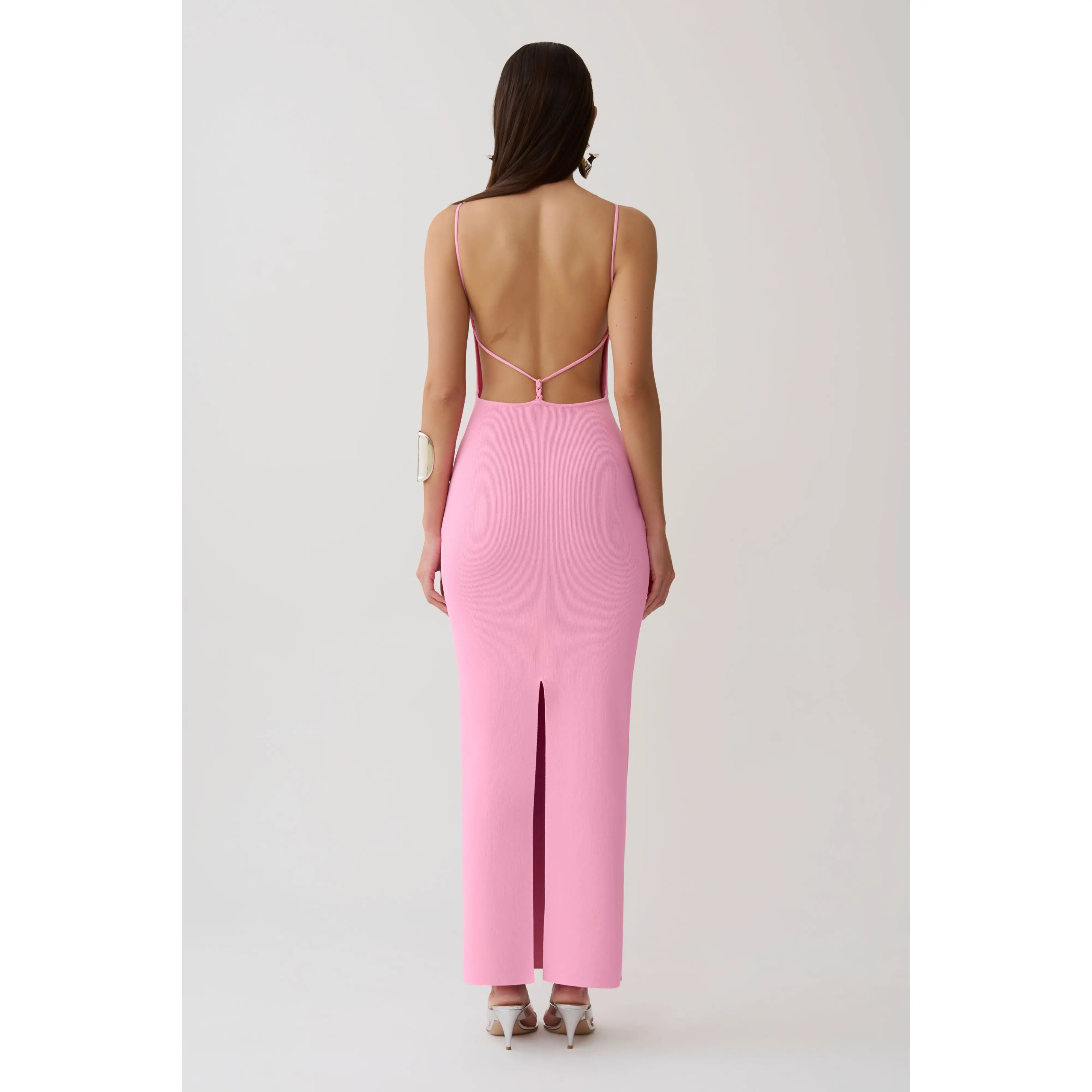 Robin Strappy Back Bandage Maxi Dress - Lipstick Pink