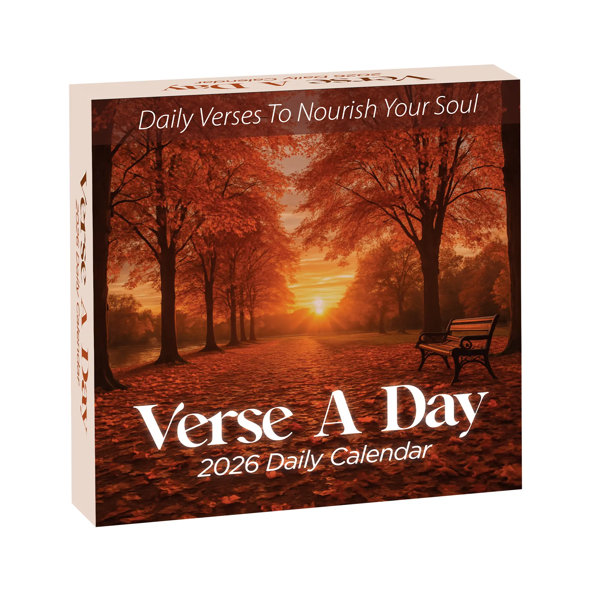 Verse A Day 2026 Daily Calendar - 365 Daily Mindful Verses with Reflections & Prompts for Spiritual Growth - Easy Tear-Off Pages - Sustainable Design - Thoughtful Gift