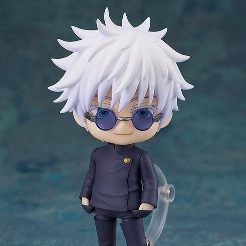 Anime Jujutsu Kaisen Gojo Satoru Joint mobility Action Figure PVC Model doll Toy Q-version nendoroid Desk Decor Gifts boxed