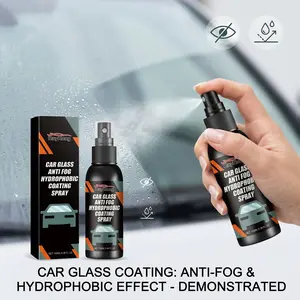 2-Pack Car Windshield Spray, Anti-Fog & Water Repellent, Cleans Dirt & Stains, Rearview Mirror Cleaner, Essential Automotive Care