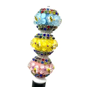Life is Sweet Fancy Beads - Bumblebee DIY Supplies Beading with Flower fancy bead