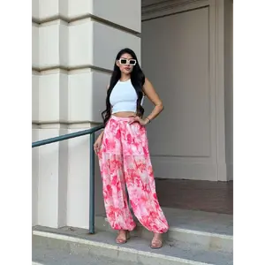 FLOWER PRINTED PANTS FLOWER PRINTED PANTS