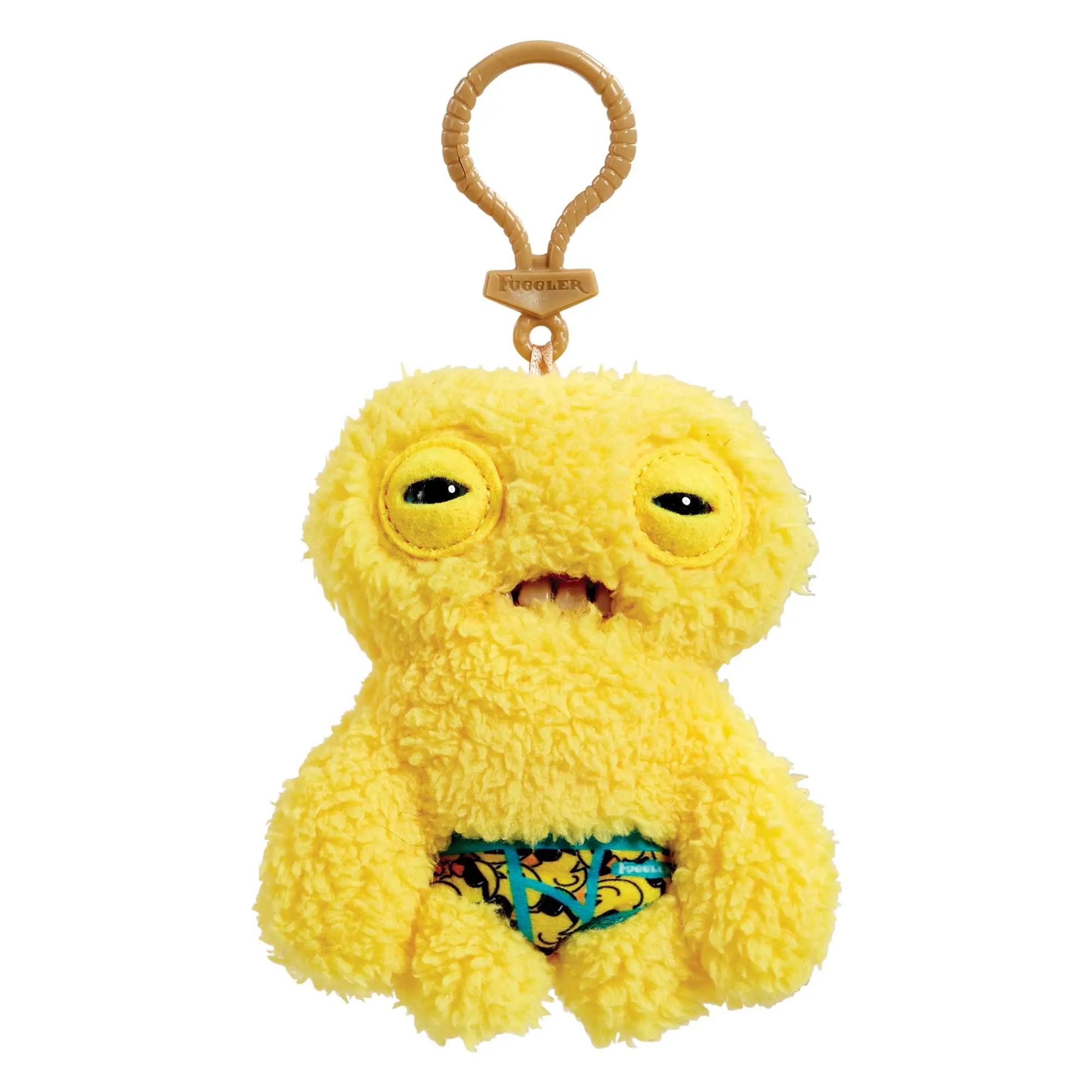Fugglers 5-Inch Plush Clip-On | Squidge - Yellow Fugglers 5-Inch Plush Clip-On | Squidge - Yellow