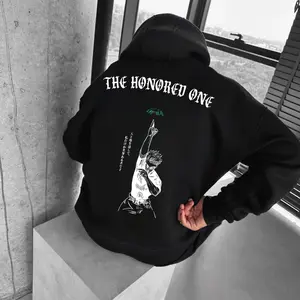 The Honored One Gojo JJK Acid Wash Vintage Style Hoodie, Anime Inspired Tee