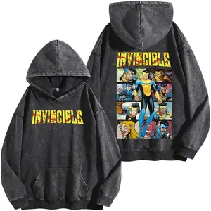Invincible Season 4 V6 Premium Cotton Washed Hoodie, Mark Grayson Graphic Shirt, Image Comics Shirt, Invincible Fans T-Shirt, Character Comics Fans Shirt, Comic Book Fans T-Shirt.