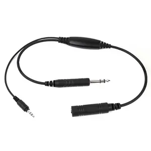 Audio Recorder Adapter for GA Aviation Pilot Headsets, Smartphone and Aircraft Cockpit Voice Recorder Headphone