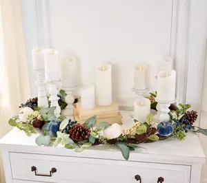 Home Reflections 6ft Autumn Pumpkin & Leaf Garland