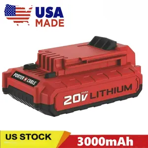 New For PORTER CABLE 20 Volt Lithium-Ion Battery Pack 20V Max 3.0Ah countC681L countC68