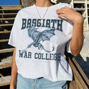 Basgiath War College Shirt Fourth Wing Shirt Dragon Rider Violet Sorrengail Xaden Riorson Fantasy Bookish The Empyrean Series Booktok