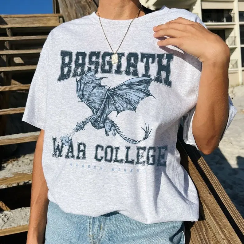 Basgiath War College Shirt Fourth Wing Shirt Dragon Rider Violet Sorrengail Xaden Riorson Fantasy Bookish The Empyrean Series Booktok