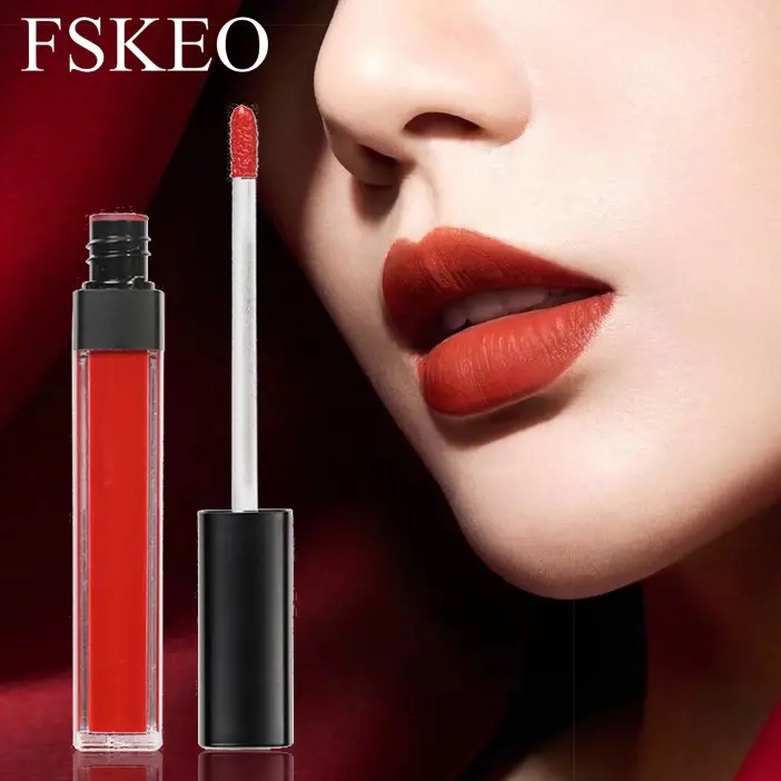 FSKEO non-sticky lipstick, soft-focus matte lip gloss, silky lip mud, moisturizing, soft, waterproof, long-lasting and non-transferable, cosmetics, makeup, Black Friday, Thanksgiving gift, perfect. Matte Liquid Lipstick Duo